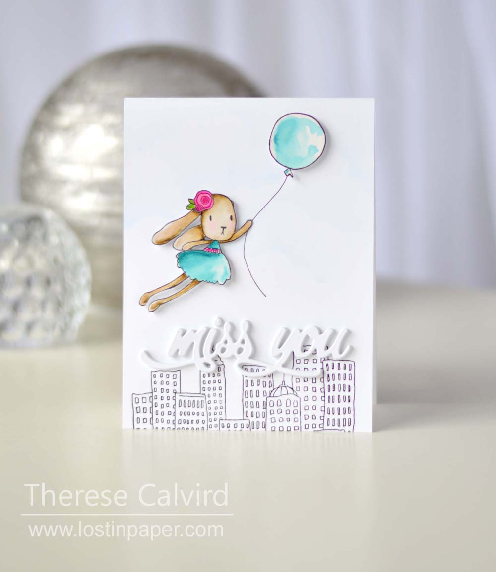 Lostinpaper - Uniquely Creative - Whimsy Bunnies - Concord & 9th - Altenew (card video) 1