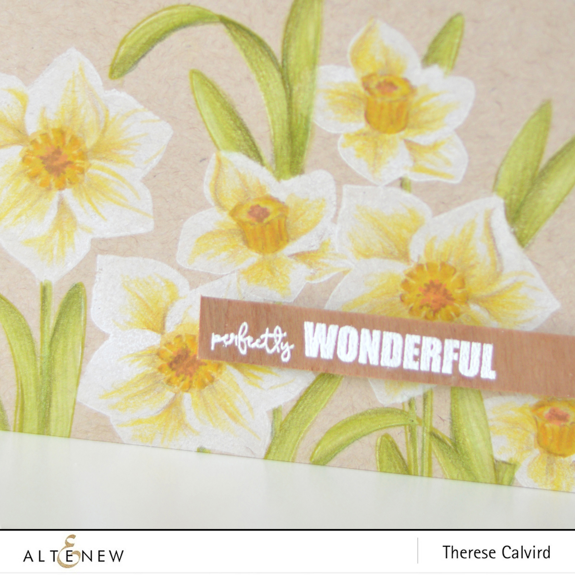 Altenew - BAF Daffodil - You Are - Therese Calvird (card video) 1 copy