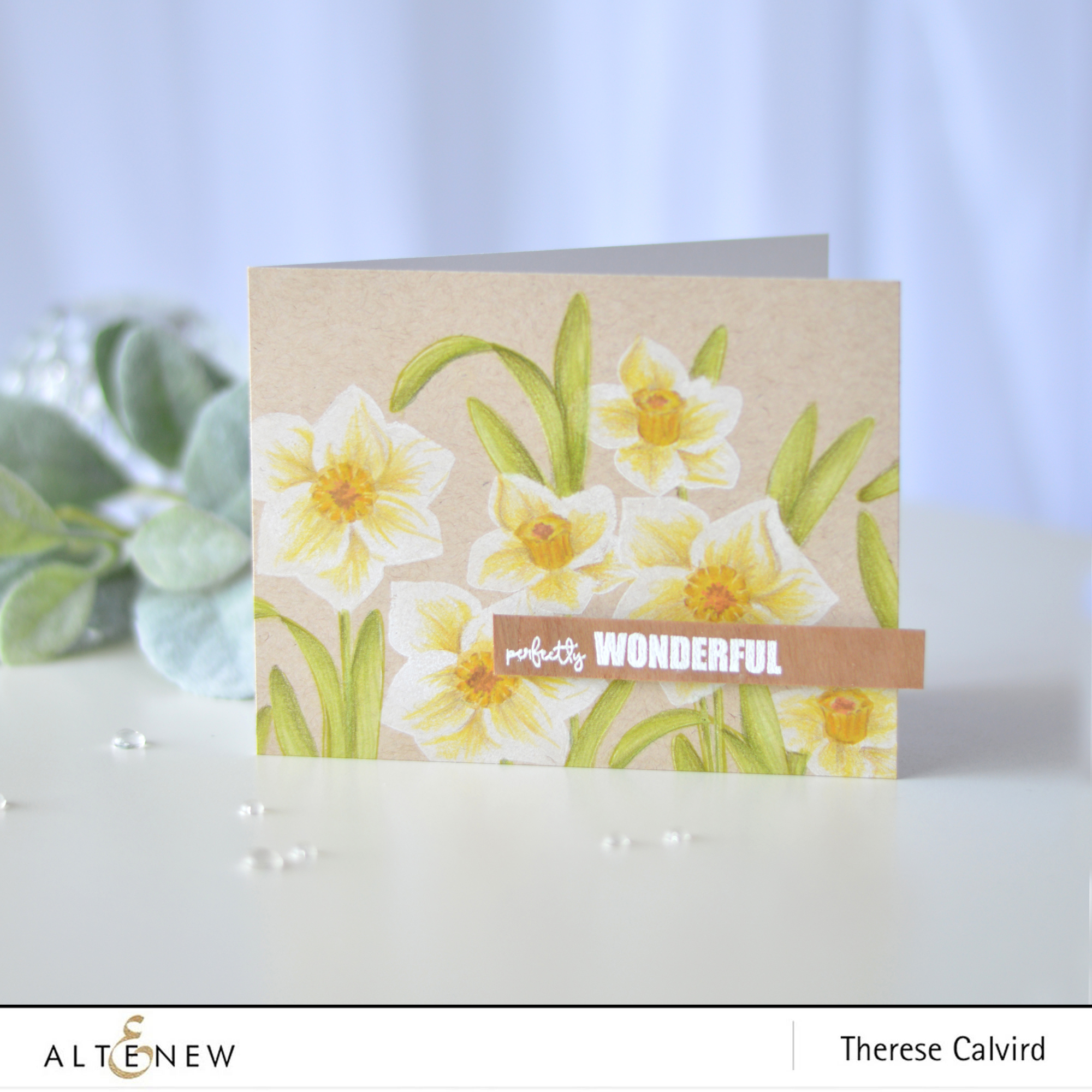 Altenew - BAF Daffodil - You Are - Therese Calvird (card video) 1 copy