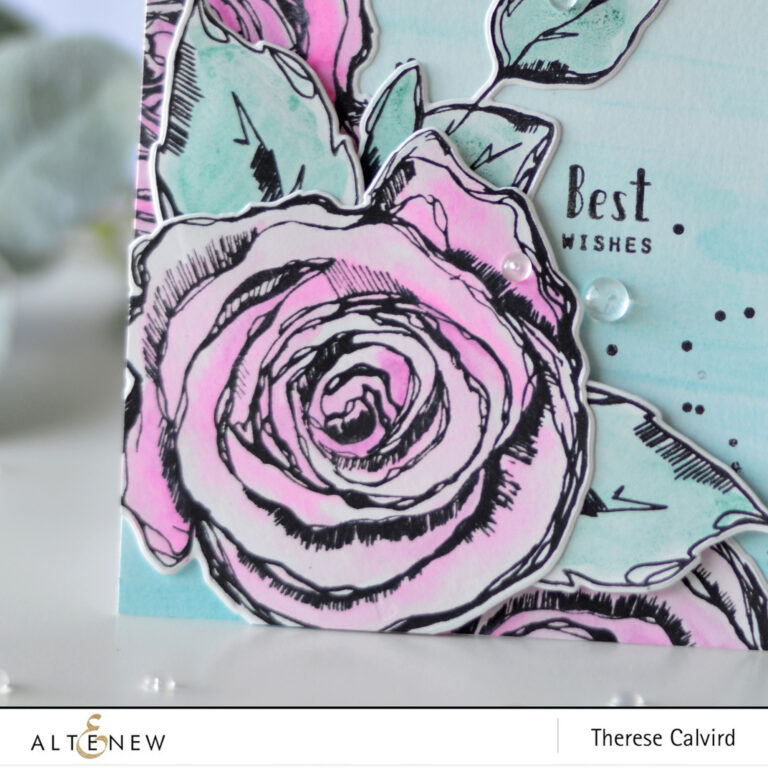 Altenew - Inked Rose - Kind Confetti - Inked Rose - Therese Calvird (card) 1 copy