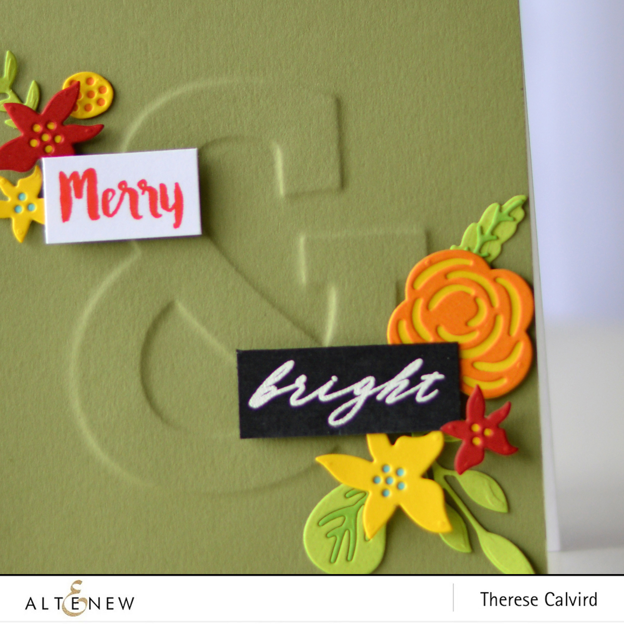 Altenew - Mega Ampersand - Layered Floral Elements Die - Therese Calvird (card video) 1 copy
