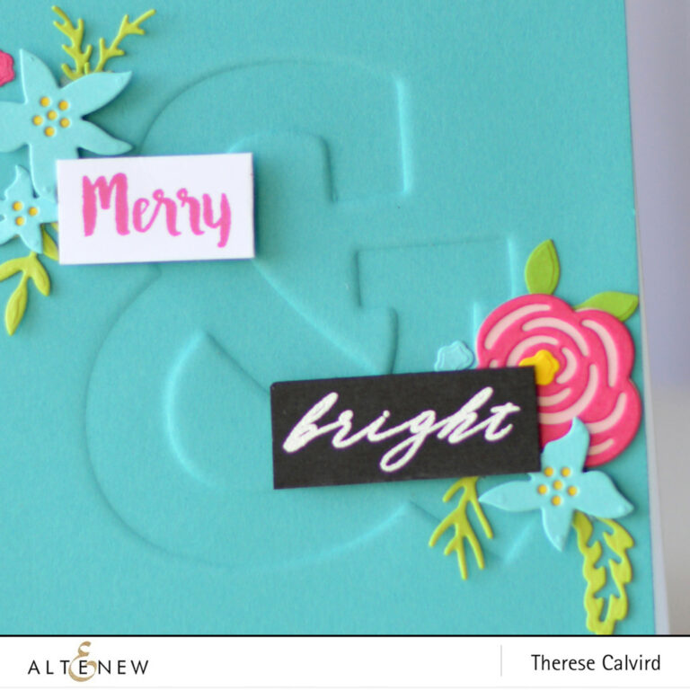 Altenew - Mega Ampersand - Layered Floral Elements - Therese Calvird (card video) 1 copy