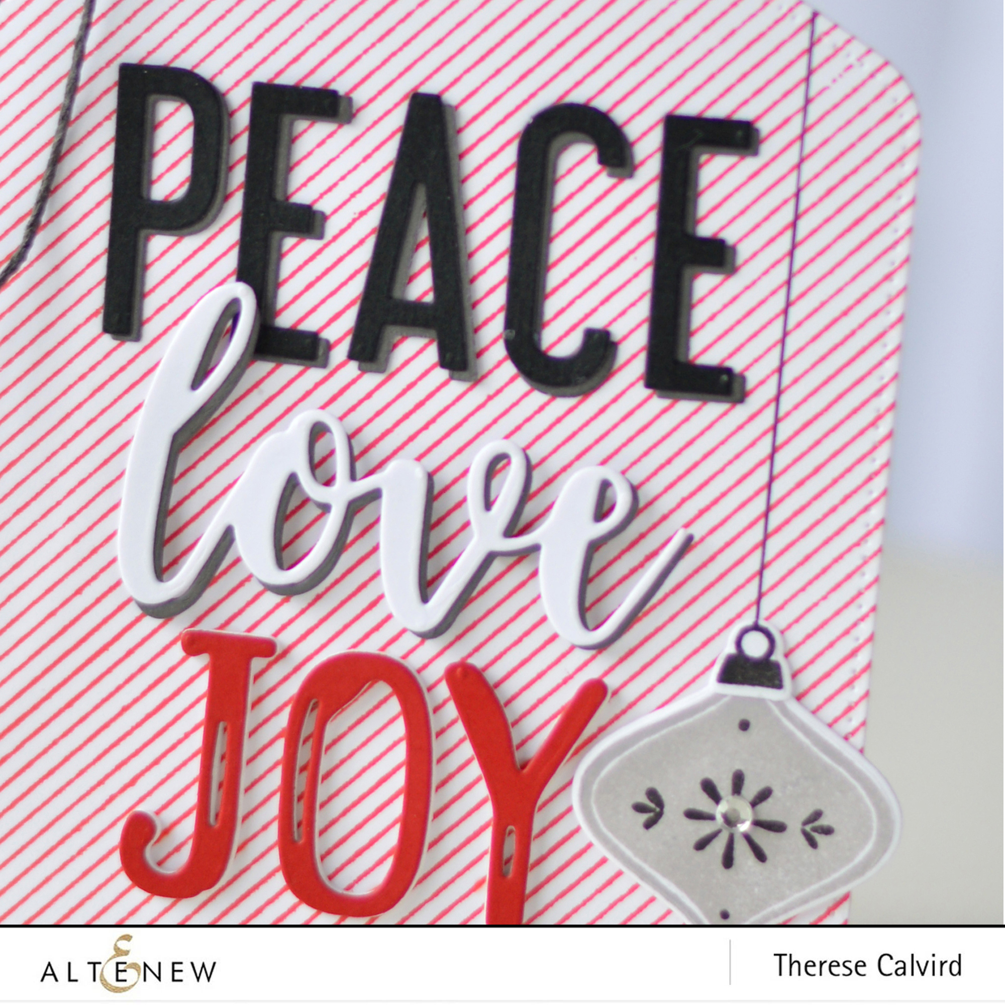 Altenew - Pocket Banner Die - Christmas Tag - Therese Calvird (card) 1 copy