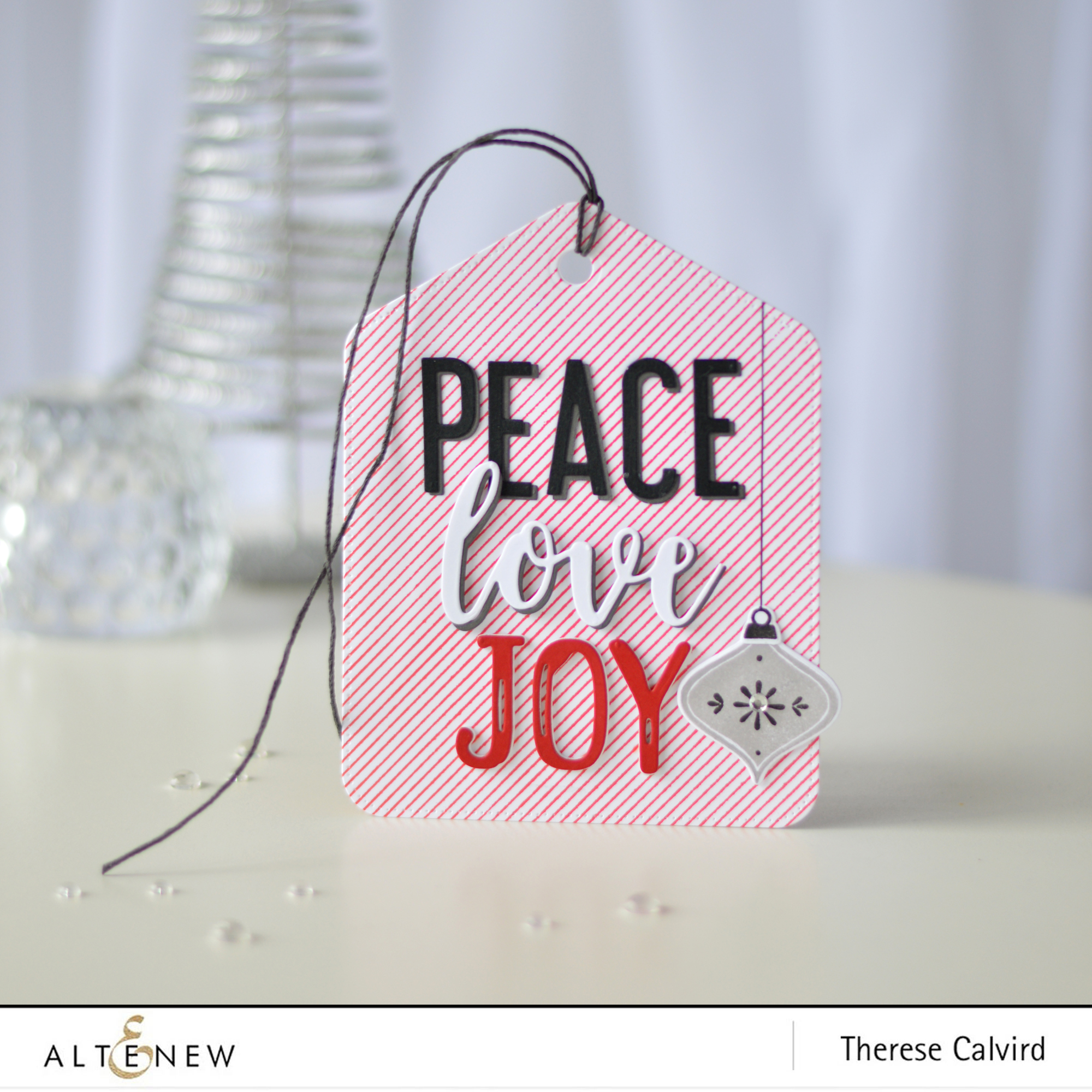 Altenew - Pocket Banner Die - Christmas Tag - Therese Calvird (card) 1 copy