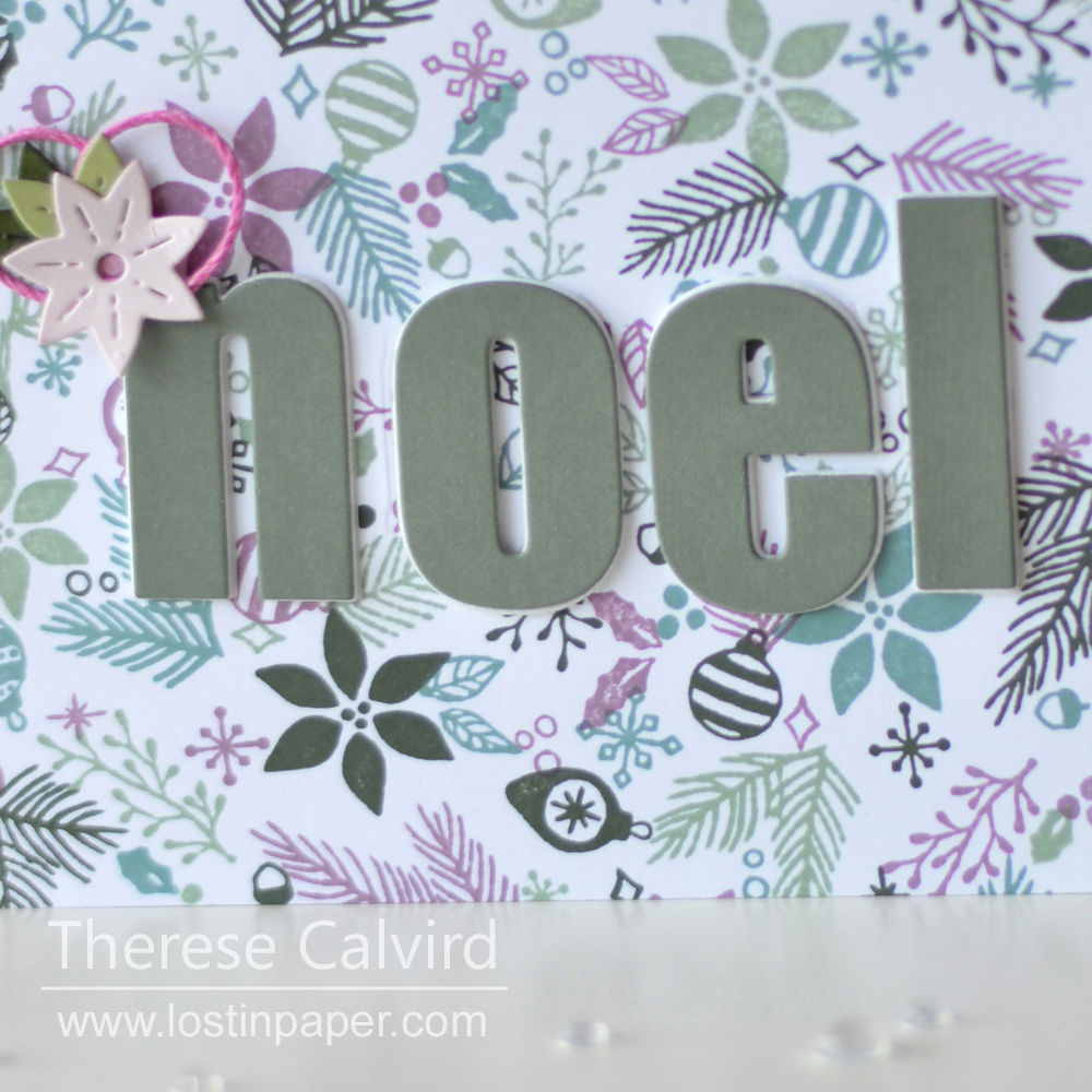 Lostinpaper - Concord & 9th - Deck The Halls - Holiday Cheer Tag - Altenew - Bold Alphabet Die (card video) 1