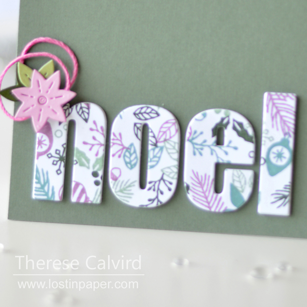 Lostinpaper - Concord & 9th - Deck The Halls - Holiday Cheer Tag - Altenew - Bold Alphabet Die (card video) 1