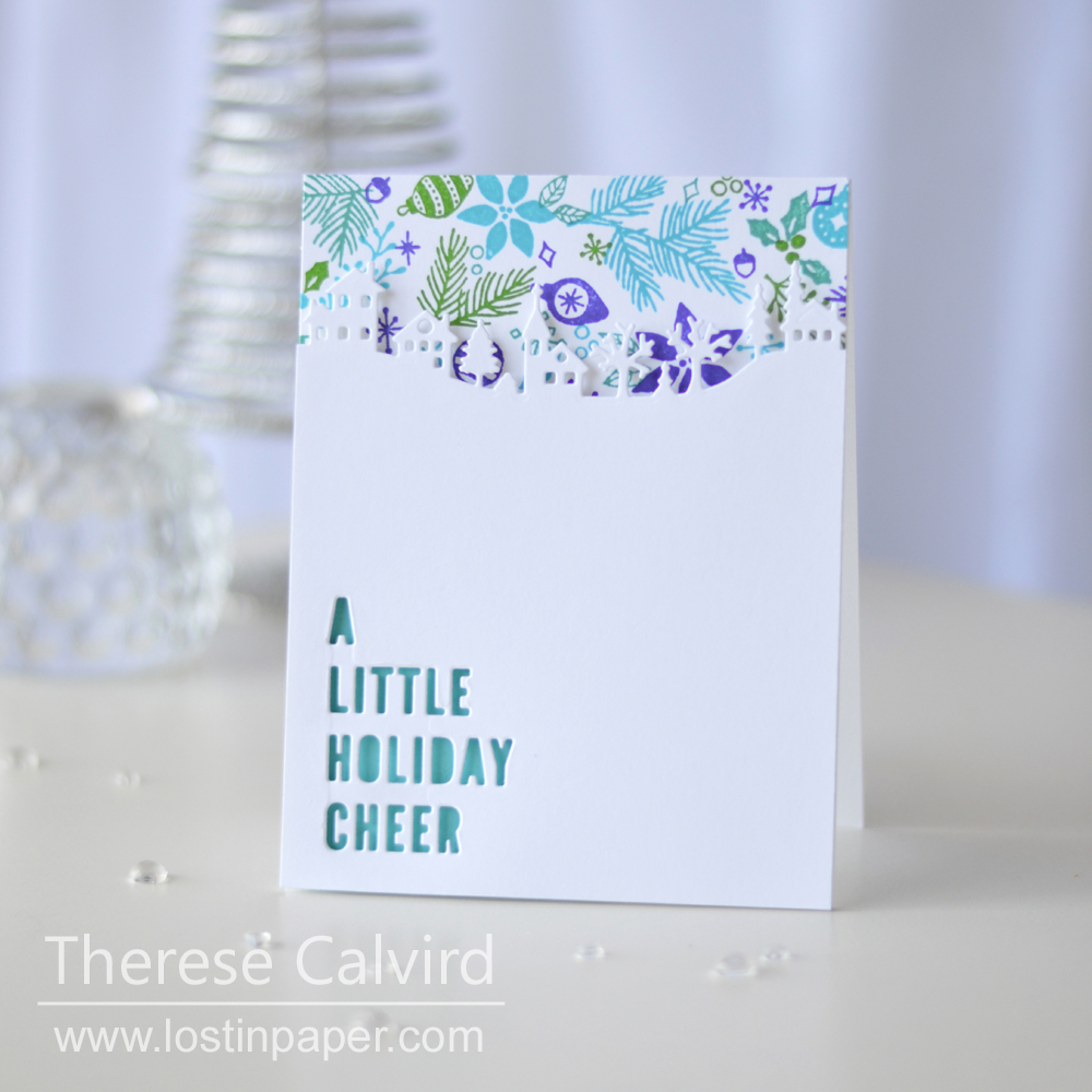 Lostinpaper - Concord & 9th - Deck The Halls - Holiday Cheer Tag - Penny Black - Winter Village (card video) 1