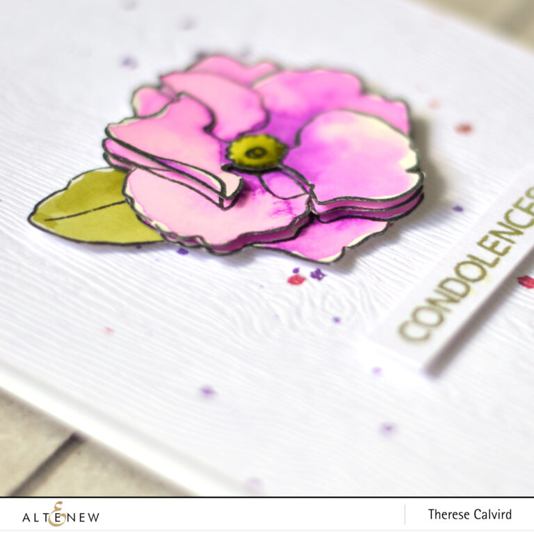 Altenew - Delicate Primrose - Therese Calvird (card video) 1 copy