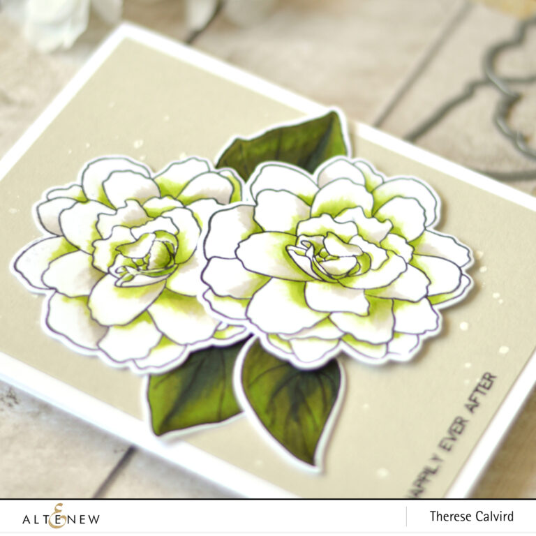 Altenew - Wispy Begonia - Therese Calvird (Take 2 card video) 1 copy