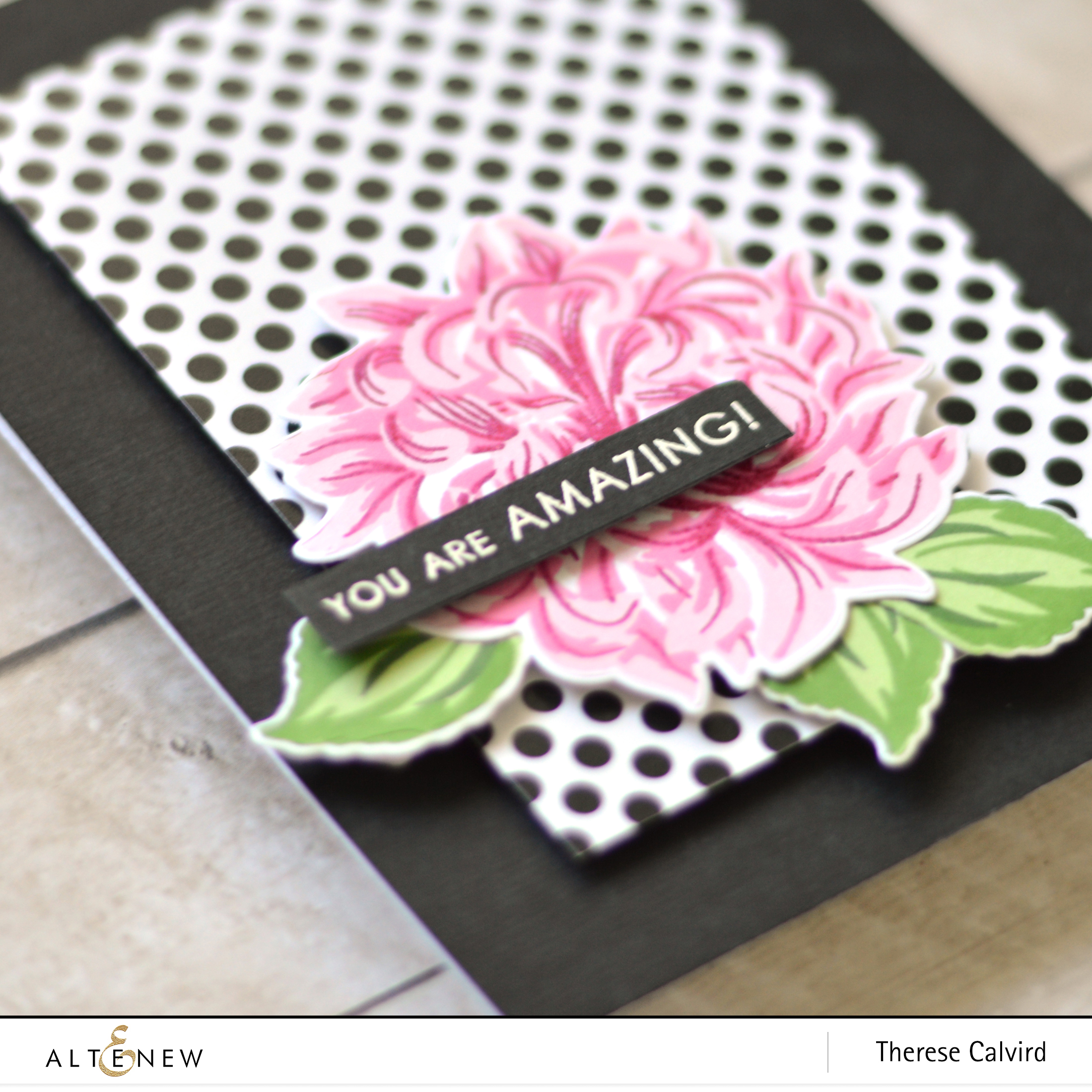 altenew - baf - japanese mum - sentiments & quotes - therese calvird (card) 1 copy