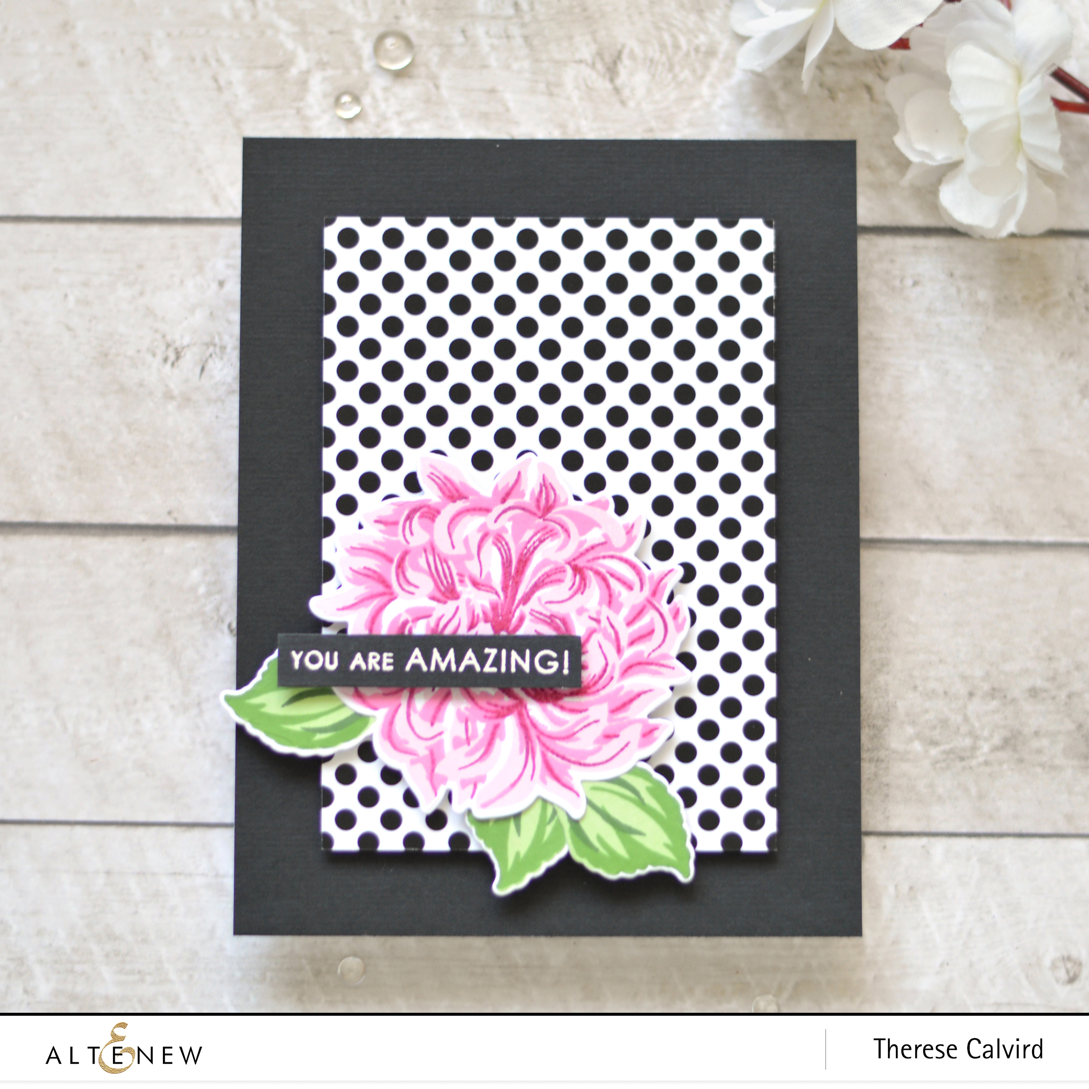 altenew - baf - japanese mum - sentiments & quotes - therese calvird (card) 1 copy
