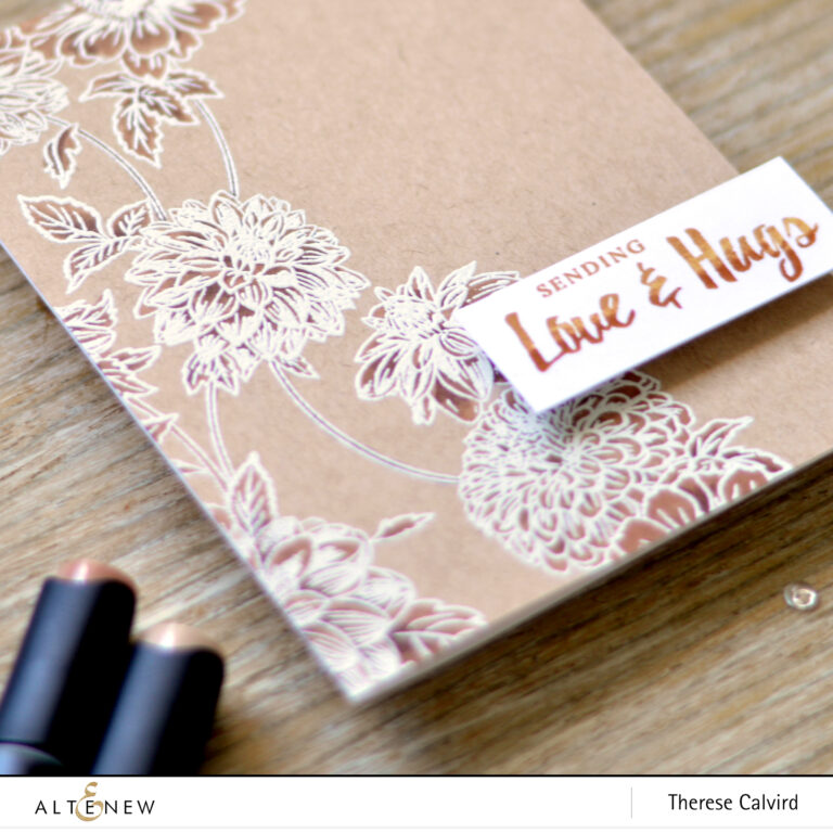 altenew - beautiful blossoms - artist markers d - therese calvird (card video) 1 copy