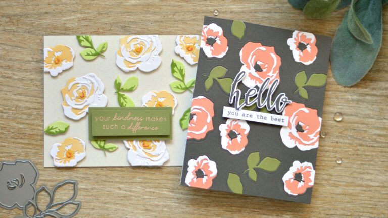altenew - garden picks 3d die - take 2 with therese - lostinpaper (card video) 1 copy
