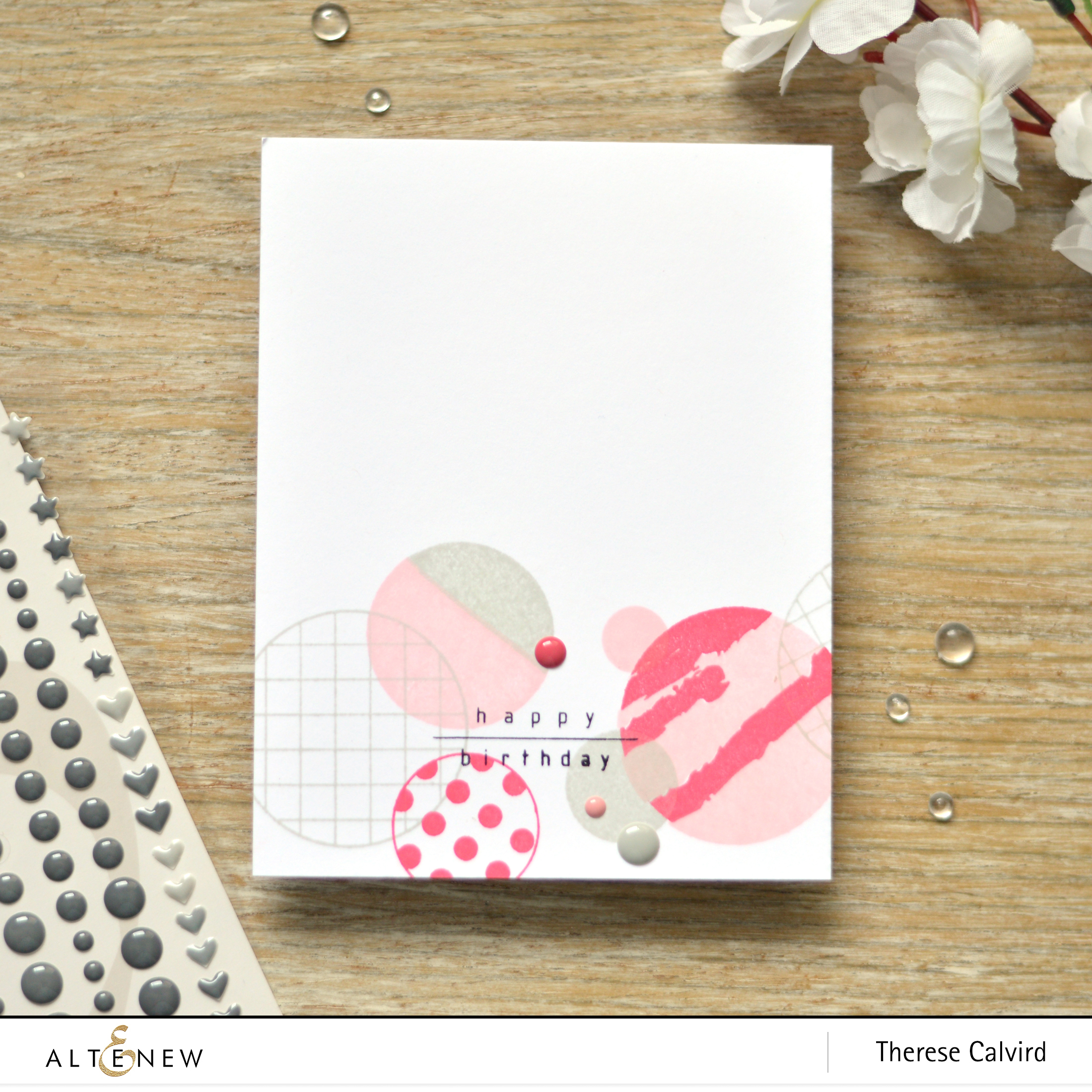 altenew - trendy circles - therese calvird (card) 1 copy