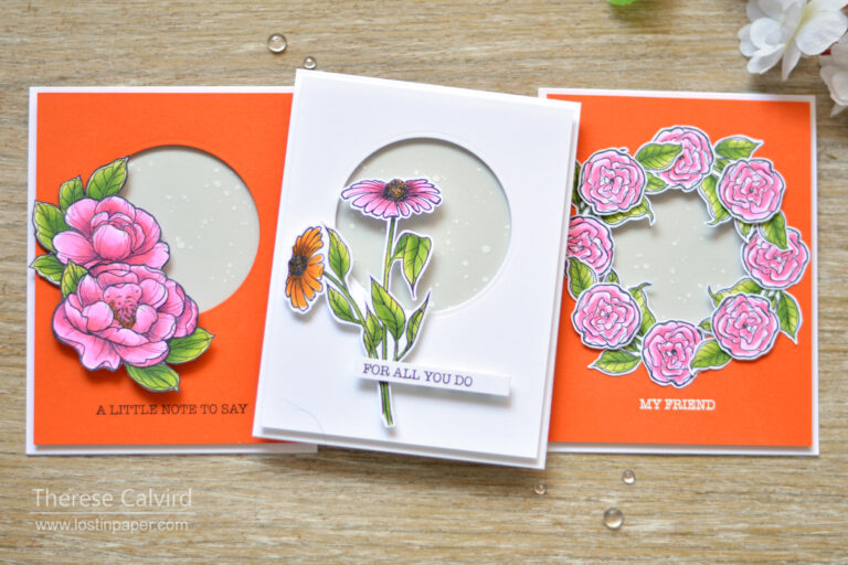 spellbinders - therese calvird - just add color gift cards (2