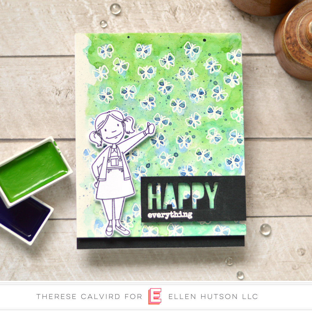 therese calvird - ellen hutson - little lady - totally random sayings vol 1 (card) 1 copy