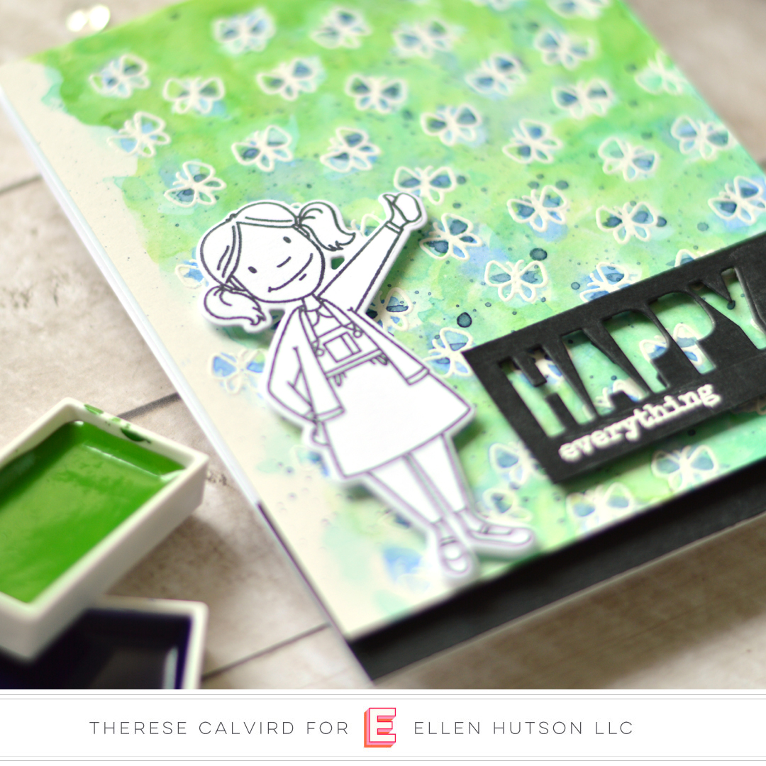 therese calvird - ellen hutson - little lady - totally random sayings vol 1 (card) 1 copy