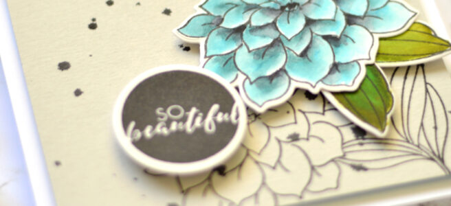 Altenew - BAF Dahlia - Circled Sentiments - Therese Calvird (card video) 1 copy