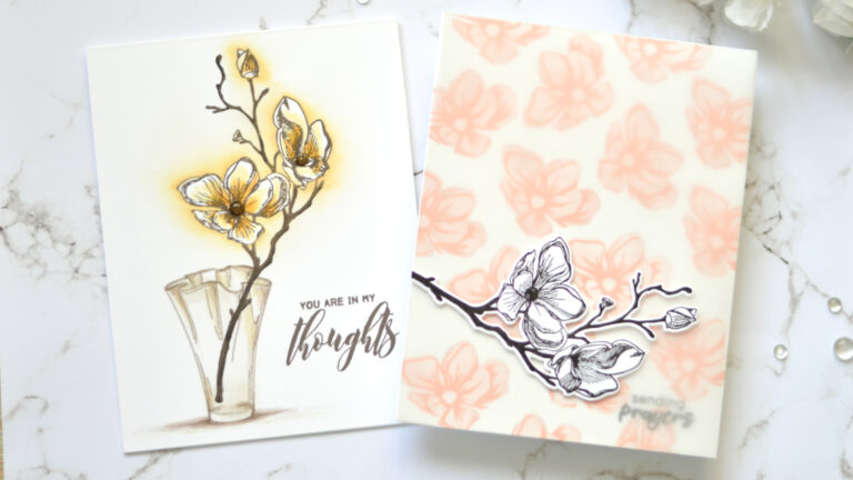 Altenew - Dotted Blooms Stamp Focus - Therese Calvird (Take 2 Card Video)