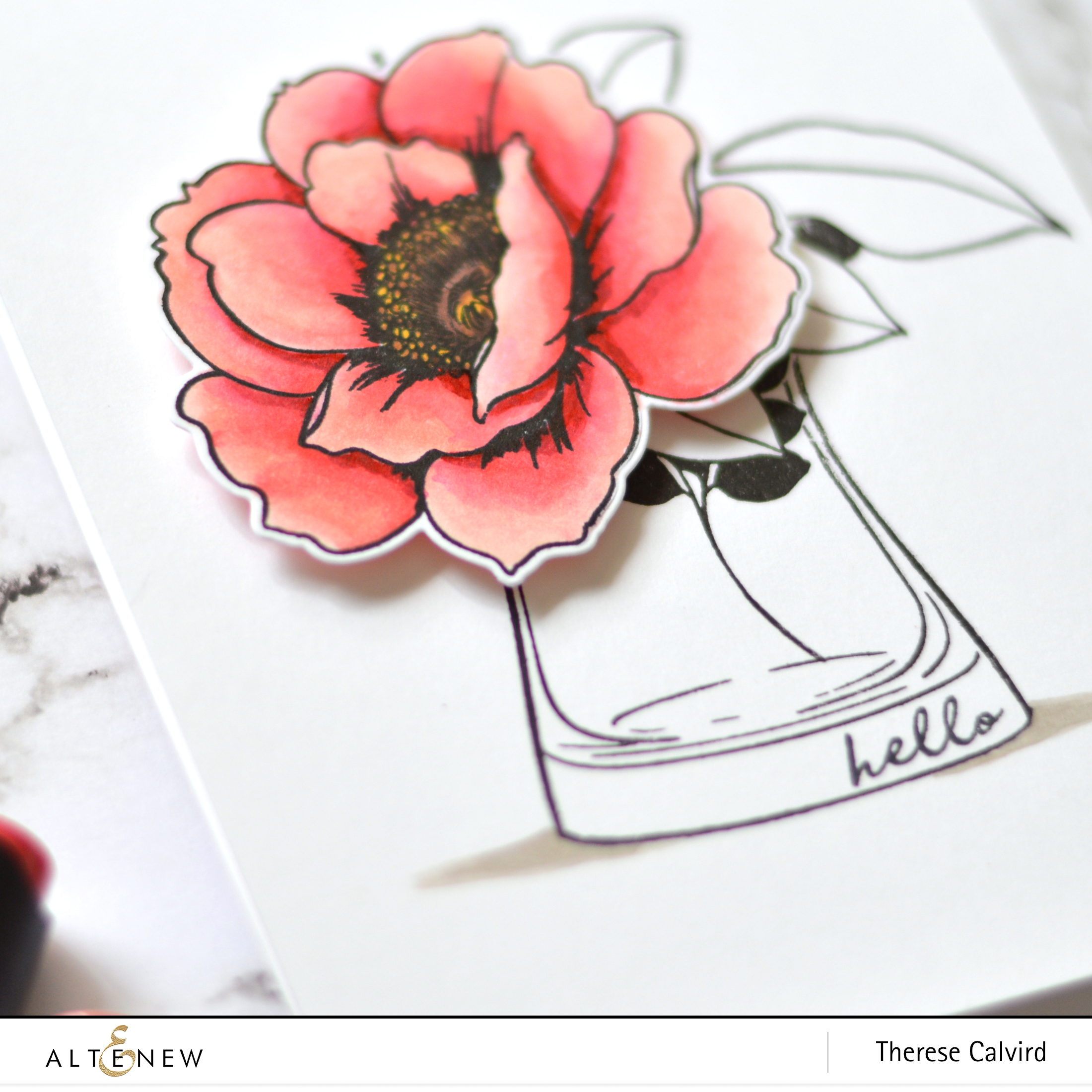 Altenew - Wallpaper Art - Versatile Vases - Therese Calvird (card) 1 copy