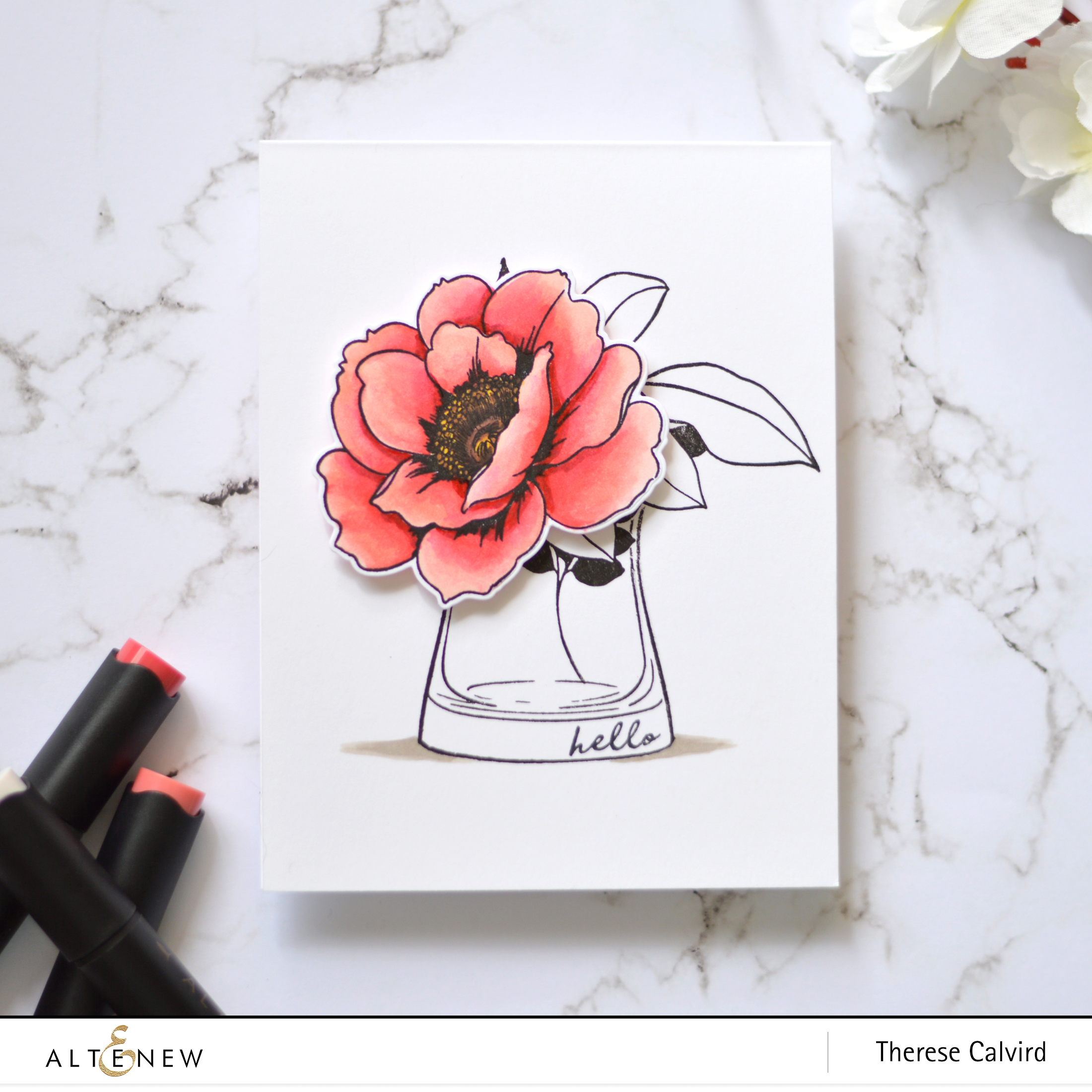 Altenew - Wallpaper Art - Versatile Vases - Therese Calvird (card) 1 copy