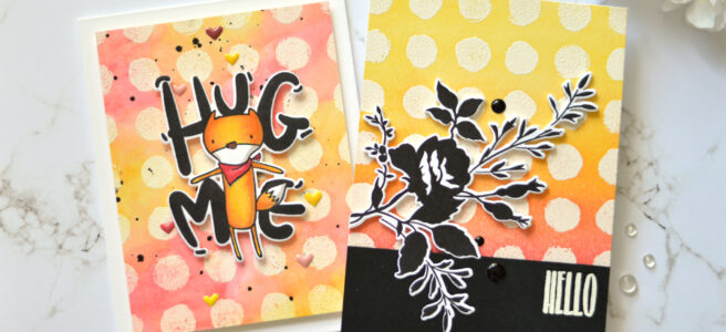 Altenew - Watercolor Dots - Dainty Bouquet - Hug Me - Take 2 with Therese (card video)