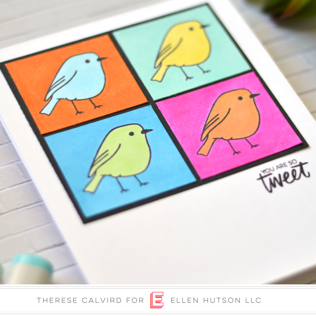 Lostinpaper - Ellen Hutson - Backyard Bird Friends (card) 1 copy