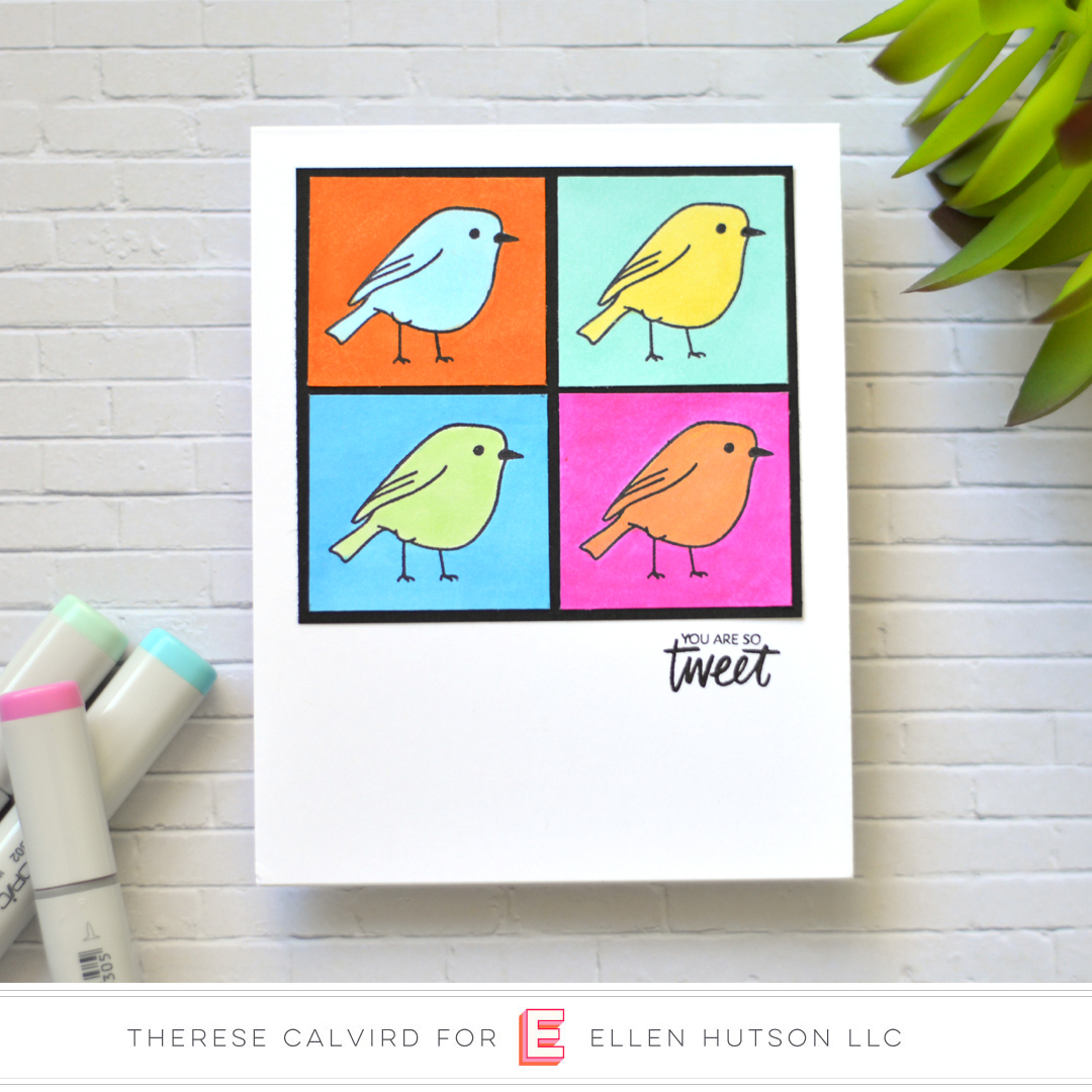 Lostinpaper - Ellen Hutson - Backyard Bird Friends (card) 1 copy