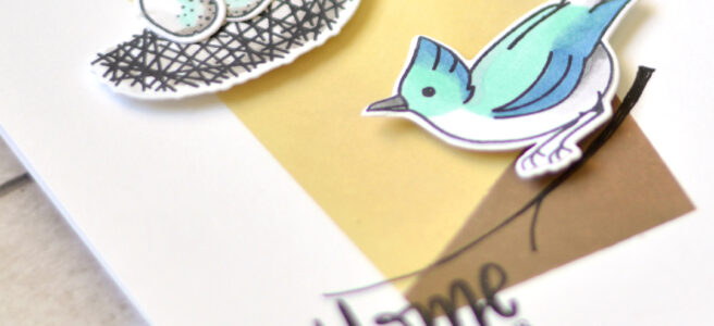 Lostinpaper - Ellen Hutson - Backyard Bird Friends (card) 1 copy