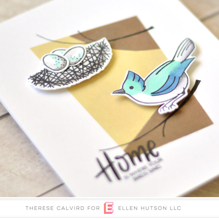 Lostinpaper - Ellen Hutson - Backyard Bird Friends (card) 1 copy