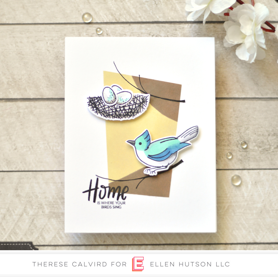 Lostinpaper - Ellen Hutson - Backyard Bird Friends (card) 1 copy