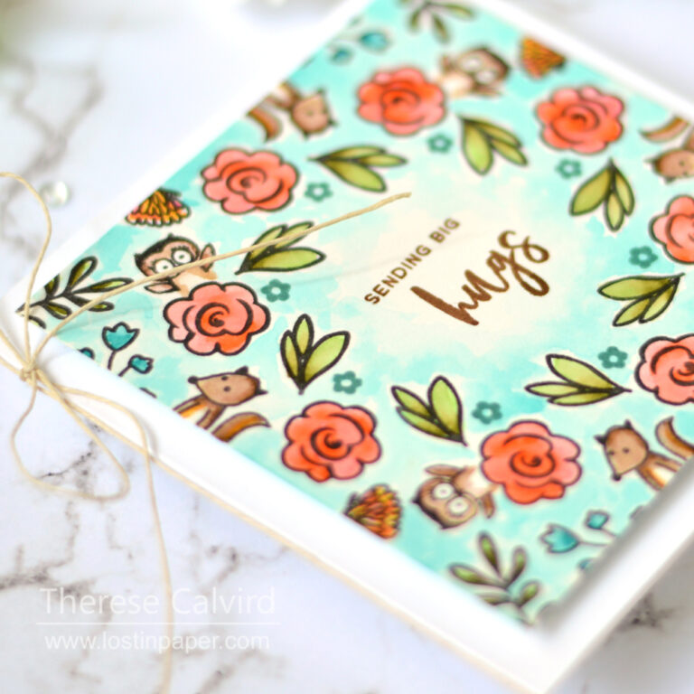 Lostinpaper - Gina K - Wreath Builder - Colour with U (card video) 1