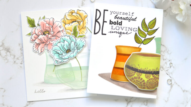 Altenew Mask Stencils - Take 2 with Therese (card video)