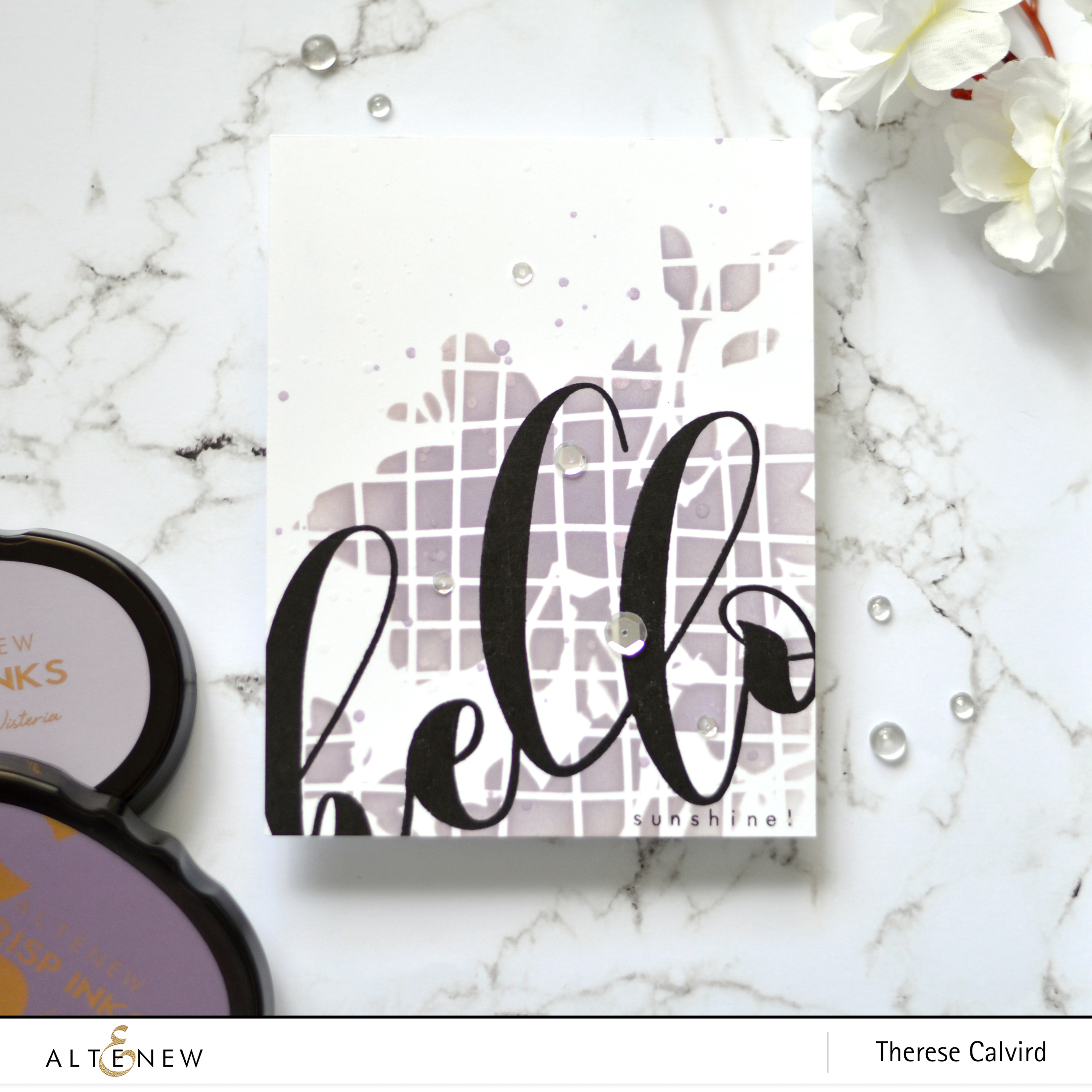 Altenew - Mega Greetings - Floral Drape - Wavy Grid - Take 2 with Therese (card video) (1) copy