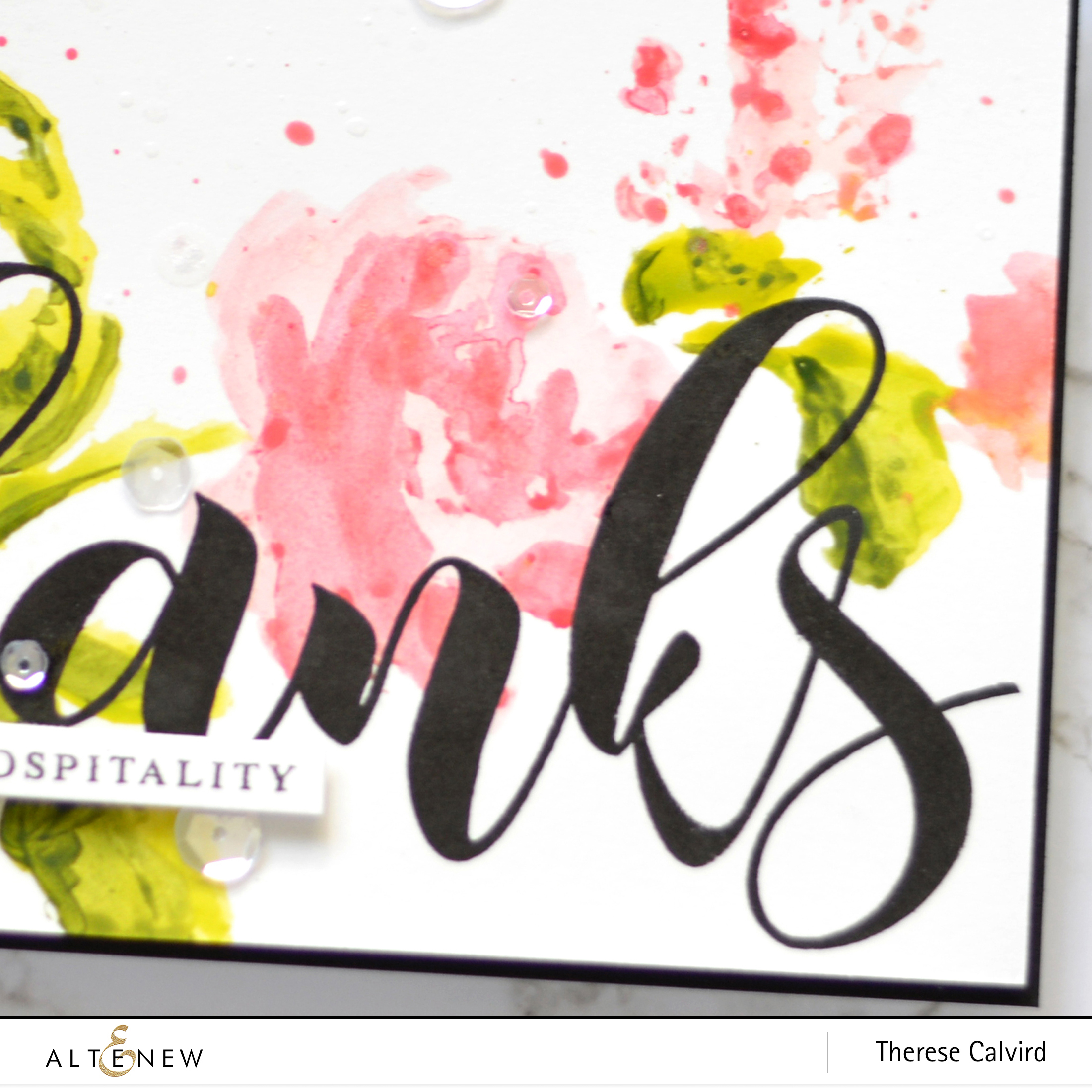 Altenew - Mega Greetings - Watercolor Bouquet - Take 2 with Therese (card video) 1 copy