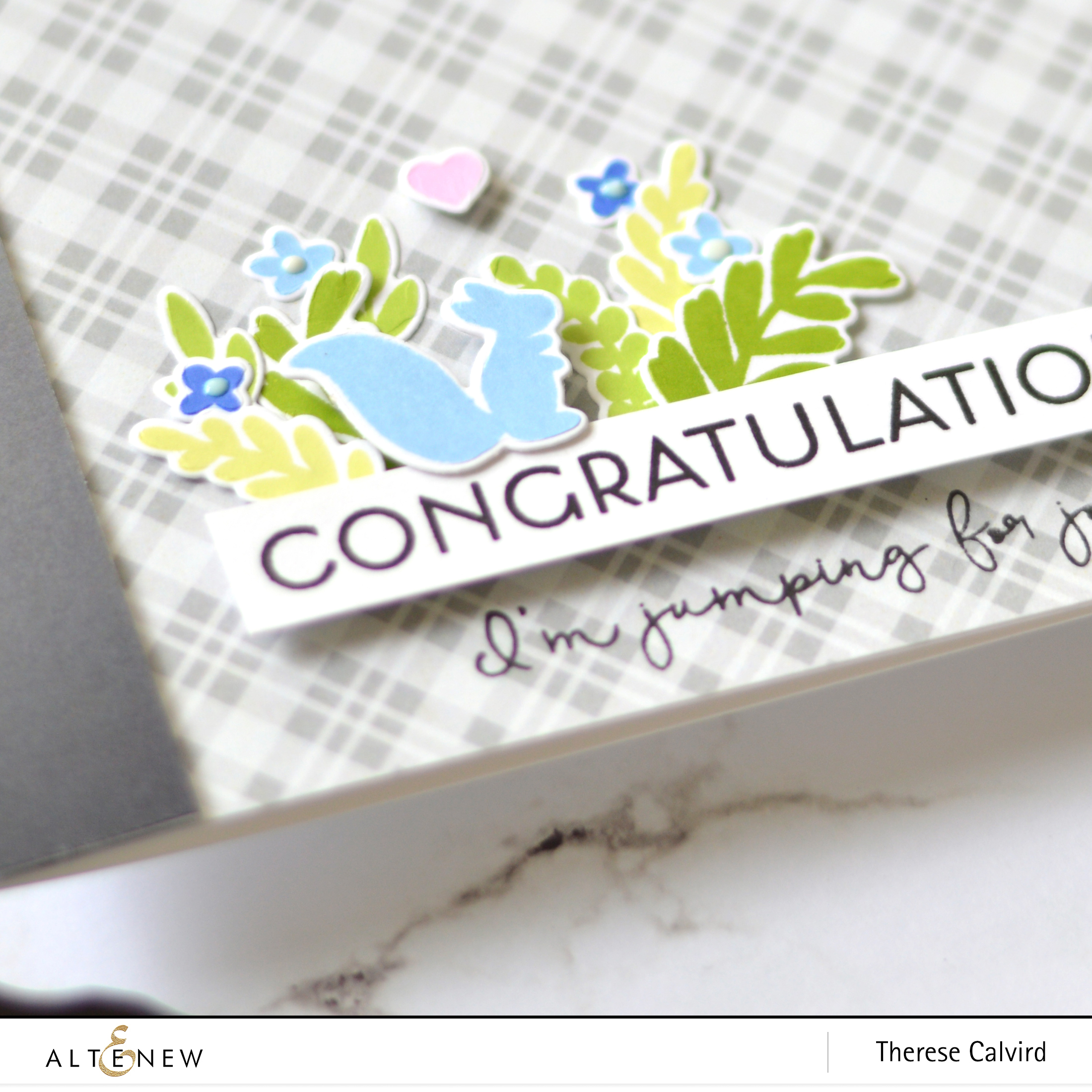 Altenew - Spring Fling - Rock Collection Paper Pack - Therese Calvird (card) 1 copy