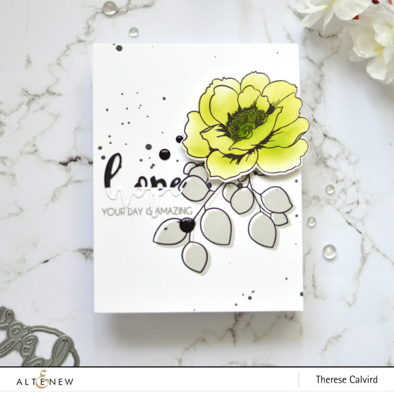 Altenew - Wallpaper Art - Leaf Canopy - Hope - Therese Calvird (card) 1 copy