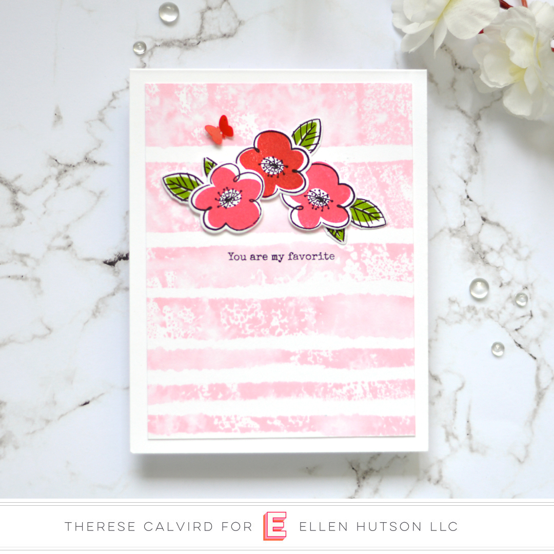 Lostinpaper - Ellen Hutson - Painted Stripes - Everyday Doodles (card) 1 copy
