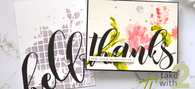 Altenew - Mega Greetings - Watercolor Bouquet - Take 2 with Therese (card video) 1 copy