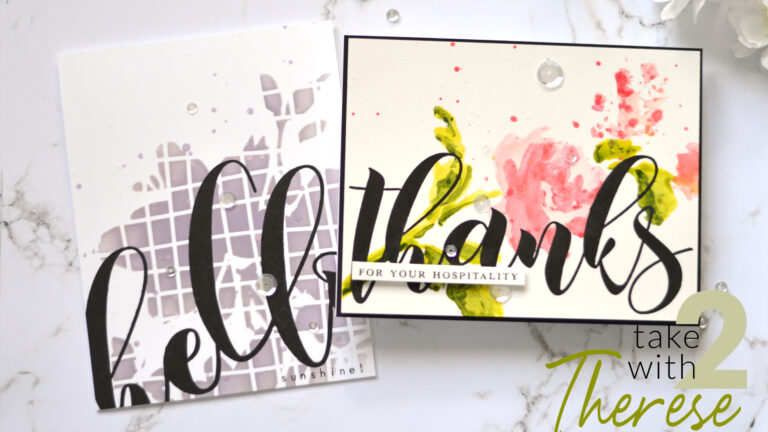 Altenew - Mega Greetings - Watercolor Bouquet - Take 2 with Therese (card video) 1 copy