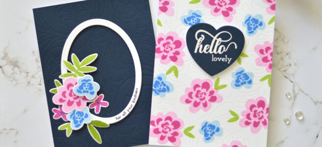 Altenew - Dotted Swirls Debossing Cover Die - Bold Bunch - Take 2 with Therese (card video) 1 copy