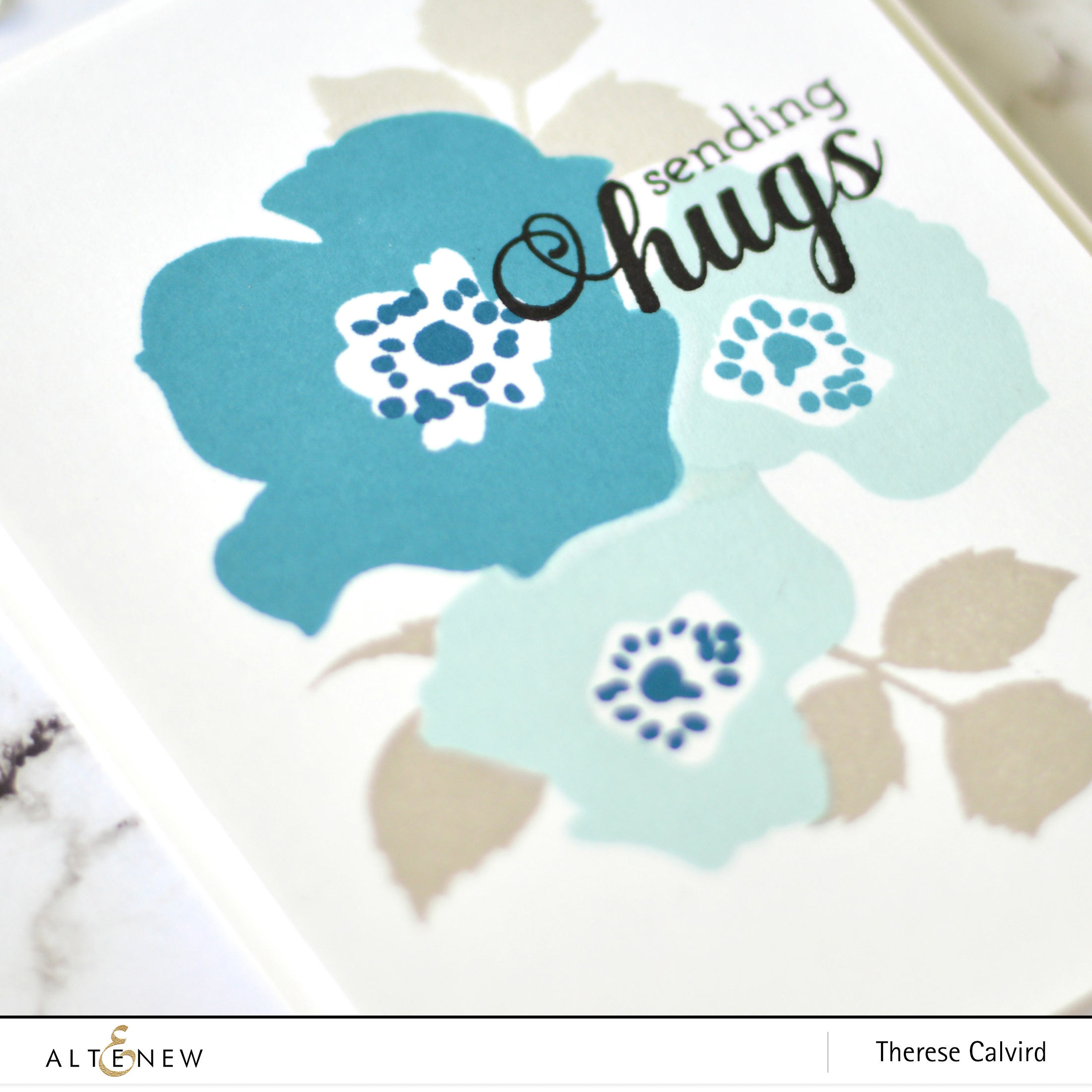 Altenew - Peaceful Reverie - Fancy Greetings - Therese Calvird (card) 1 copy