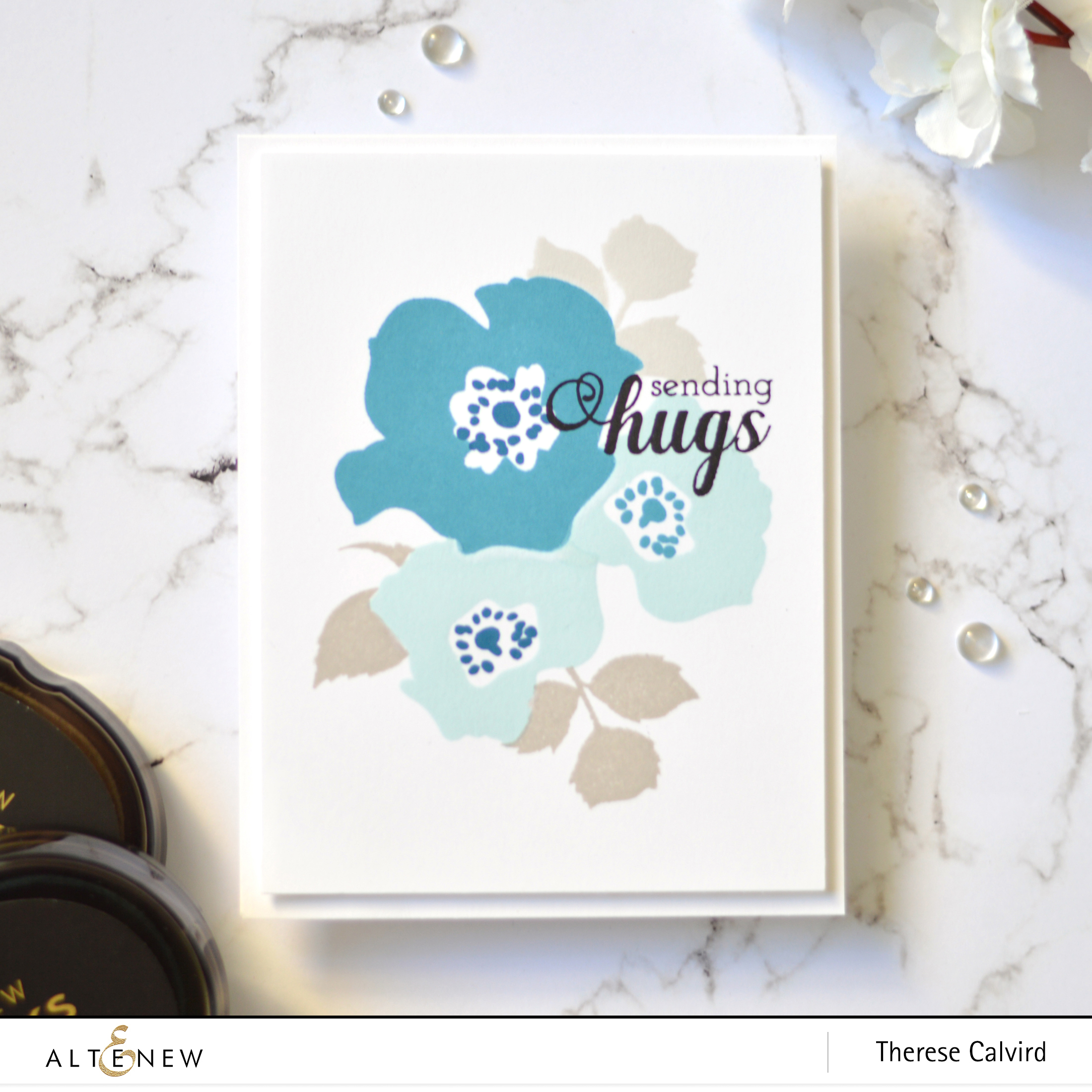 Altenew - Peaceful Reverie - Fancy Greetings - Therese Calvird (card) 1 copy