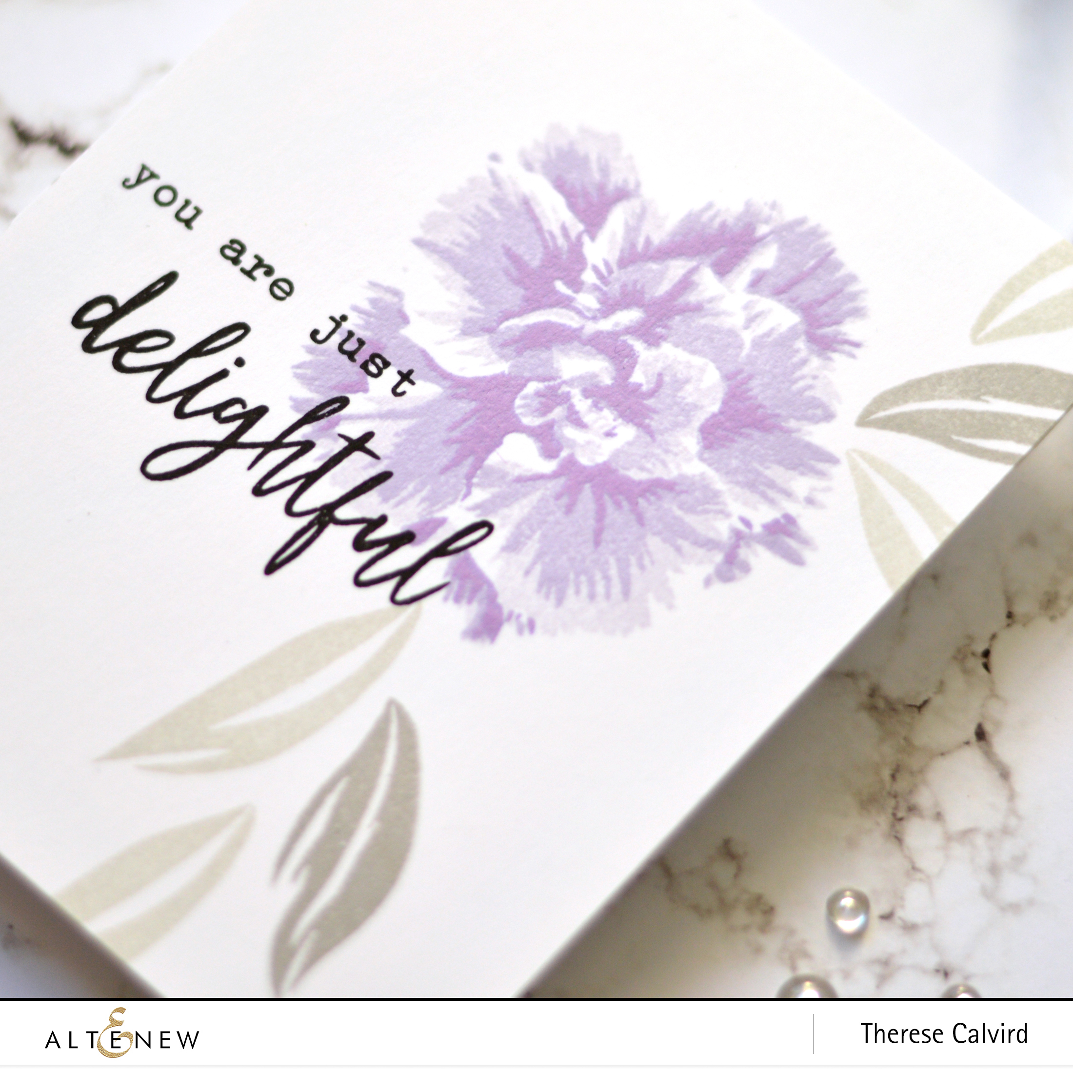Altenew - BAF Camellia Japonica - Therese Calvird (card video) 1 copy