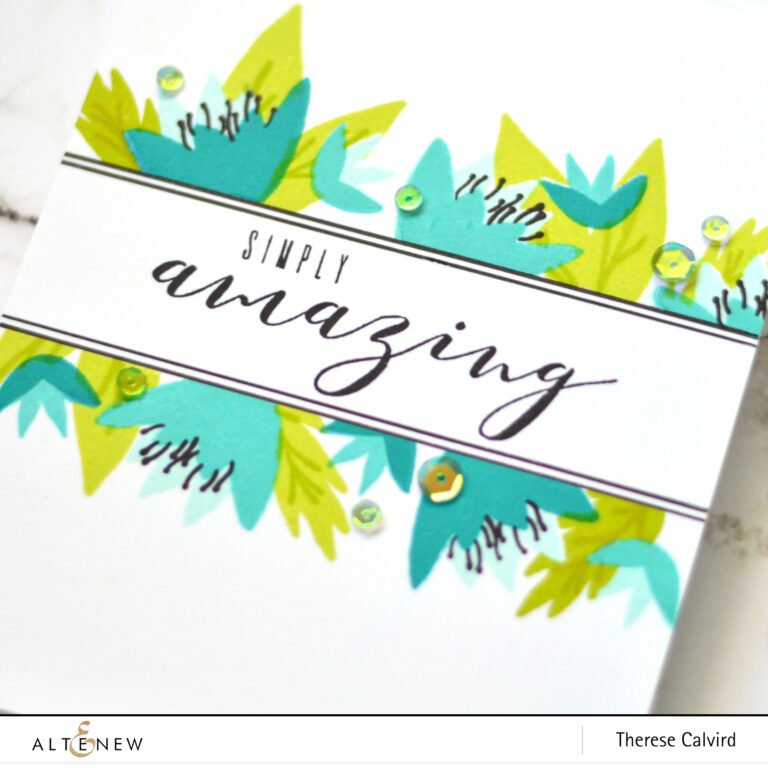 Altenew - Bright Blossoms - Painted Greetings - Therese Calvird (card video) 1 copy
