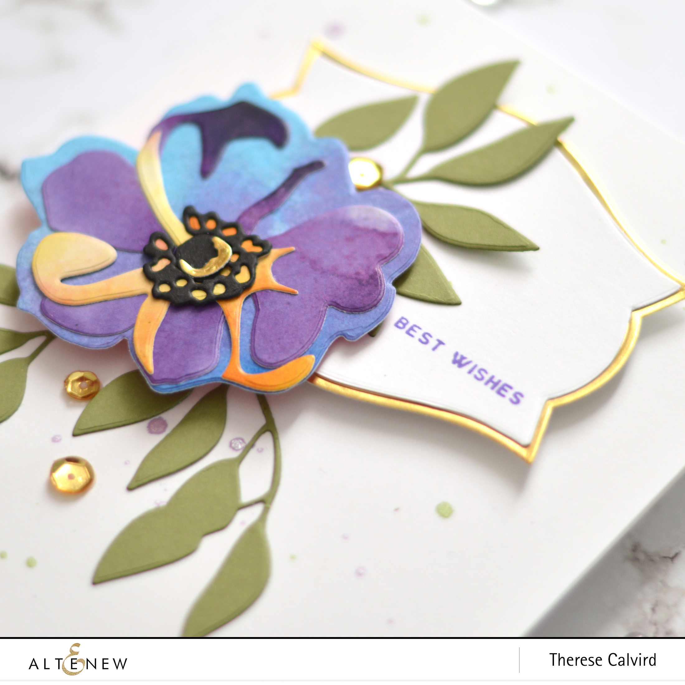 Altenew - Virginia Rose 3D Die - Nesting Labels Die - Therese Calvird (card) 1 copy