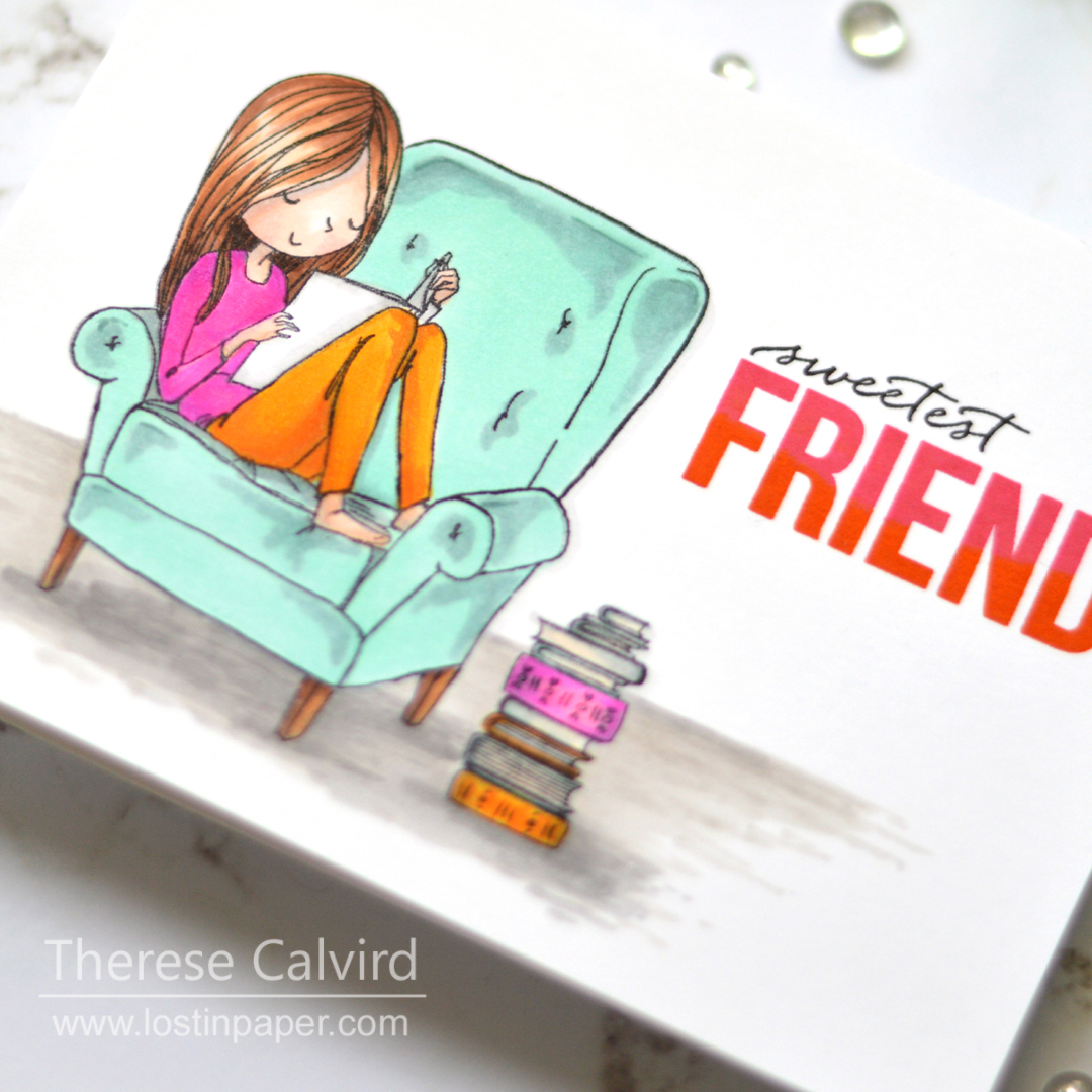 Lostinpaper - Uniquely Creative - Ellen Hutson - Copics (card video) 1