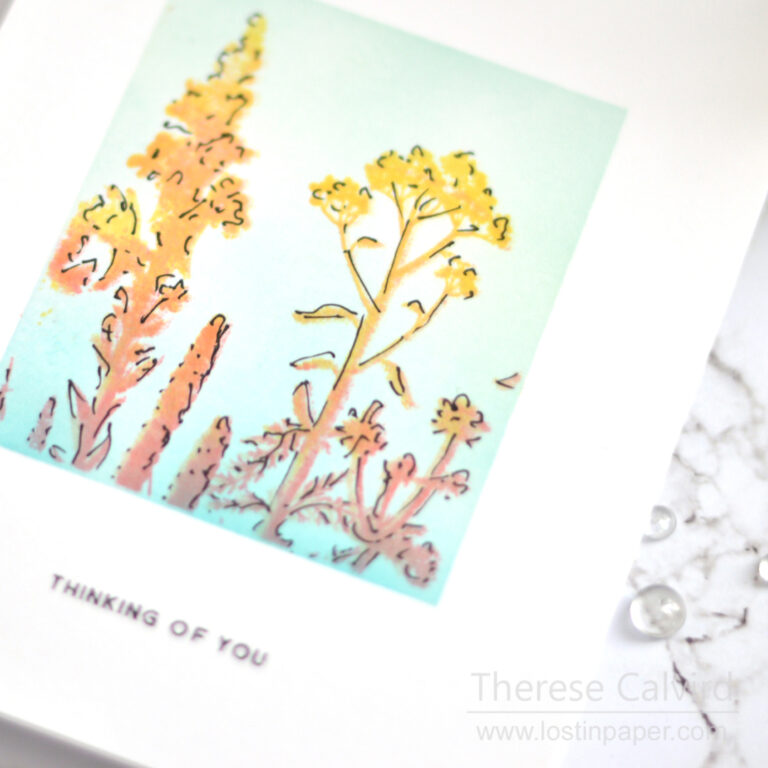 Lostinpaper - Wildflowers - Silhoutte Cards - SSS (card video) 1