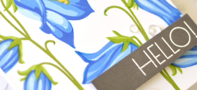 Altenew - BAF Bellflower - Geometric Flowers - Therese Calvird (card video) 1 copy