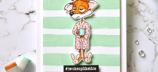 Lostinpaper - Creatively Unique - Fox - Copic Real Time Colouring (card video) (1)